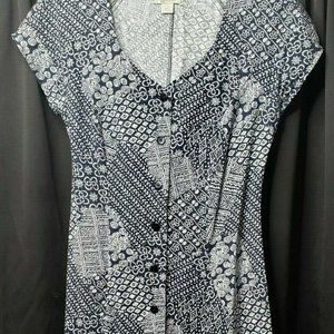 Christopher & Banks Womens Button Up Dress